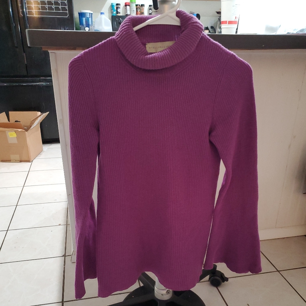 Stella McCartney Purple Turtle Neck Sweater Size 40it.
